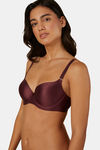 Triumph Padded Non Wired Medium Coverage T-Shirt Bra - Deep Burgundy — thumbnail 2